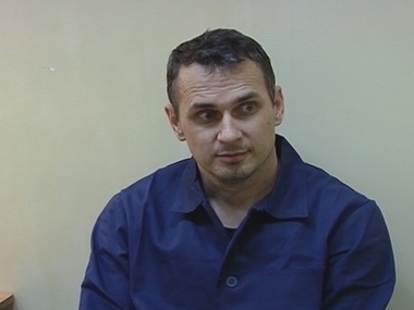 Film director Oleg Sentsov from Simferopol has been detained since May 2014
