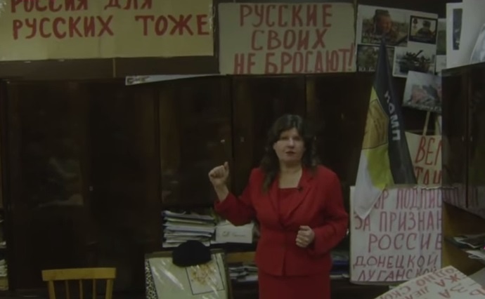 В штабе сторонников империализма в Новгороде. Фото: Скриншот видео